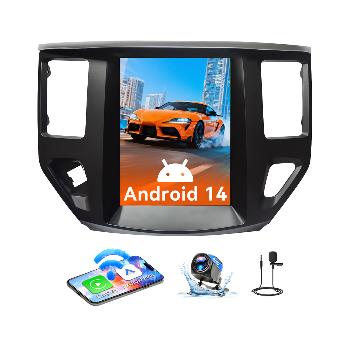 Car Stereo Radio Compatible with Nissan Pathfinder 2012-2020,5G.8Core.10.4''Touchscreen Car Radio Support Bluetooth,Wireless CarPlay Android Auto/FM/GPS/SWC/Mirror Link/Backup Camera