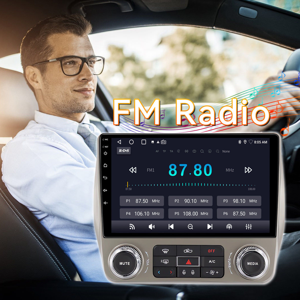 Android 13 Car Stereo Radio Compatible with Chevrolet Camaro 2010 2011 2012 2013 2014 2015,9 Inch Touchscreen Support Bluetooth/Wireless CarPlay Andriod Auto/GPS/WiFi/Mirror Link/Backup Camera