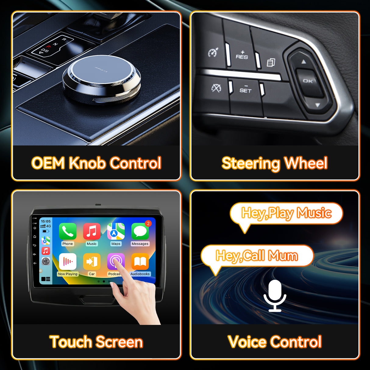 Android 13 Car Radio Stereo for Ford Ranger 2015-2020, 9 Inch Touchscreen Head Unit,Bluetooth | Wifi | FM | Wireless Carplay Android Auto | GPS | Mirrorlink | Backup Camera