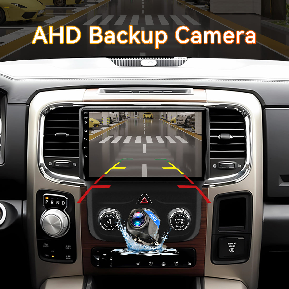 Android 13 Car Stereo Radio Compatible with Dodge Ram 1500/2500/3500 2013-2018, 9 Inch Touchscreen Head Unit,Bluetooth |Wifi |FM |Wireless Carplay Android Auto |GPS |Mirrorlink |Backup Camera