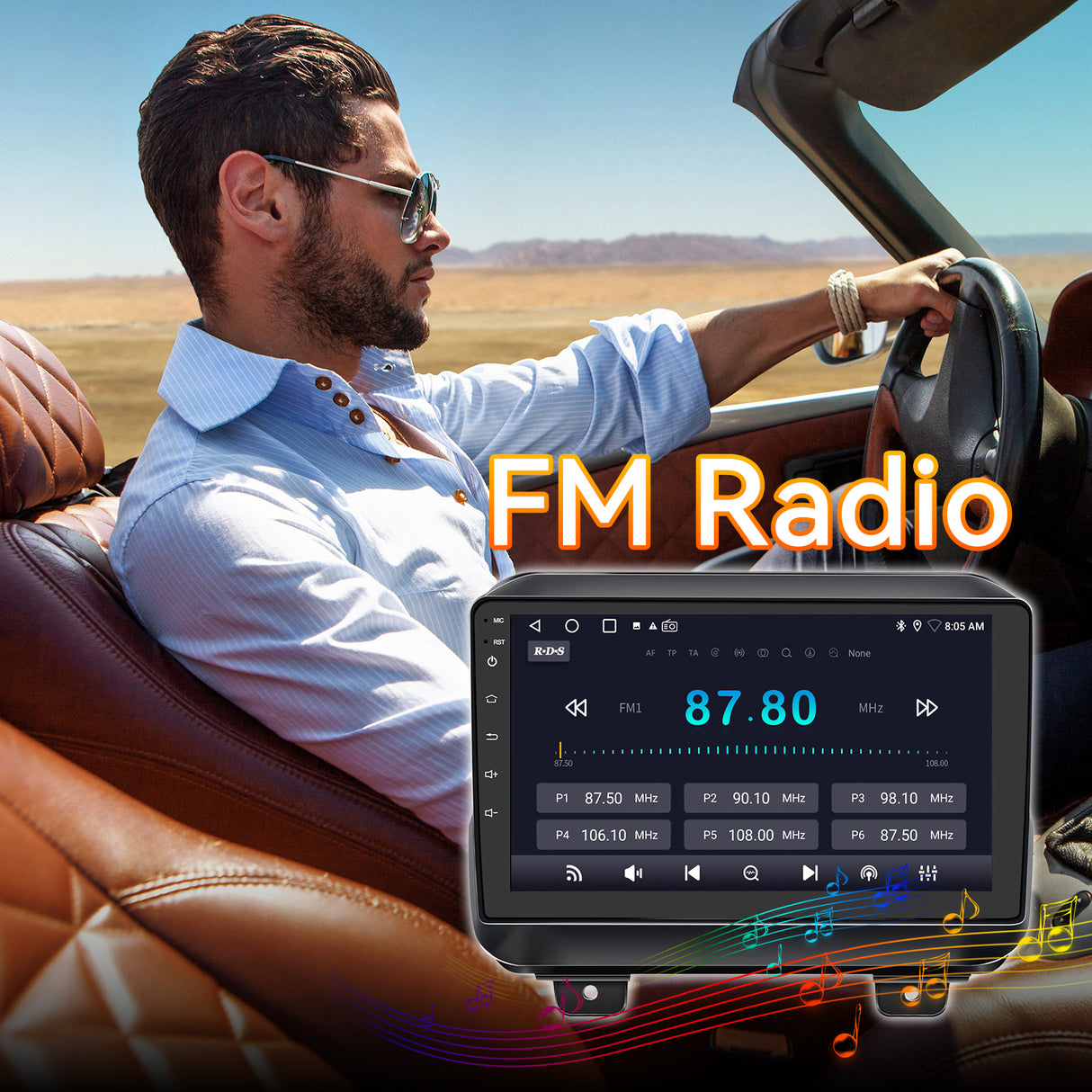 Android 13 Car Stereo Radio Compatible with Jeep Wrangler JL 2018 2019 2020 2021 Jeep Gladiator JT 2020 2021, 9 Inch Head Unit Support Bluetooth/Wireless Carplay Android Auto/GPS/Mirror Link