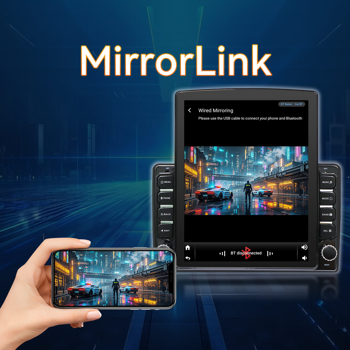 Android 13 Car Stereo Radio Compatible with F150 2004 2005 2006 2007 2008, 4GB+64GB, 9.7 Inch Touchscreen Support Wireless CarPlay Android Auto, Bluetooth/FM/GPS/WiFi/SWC/Backup Camera
