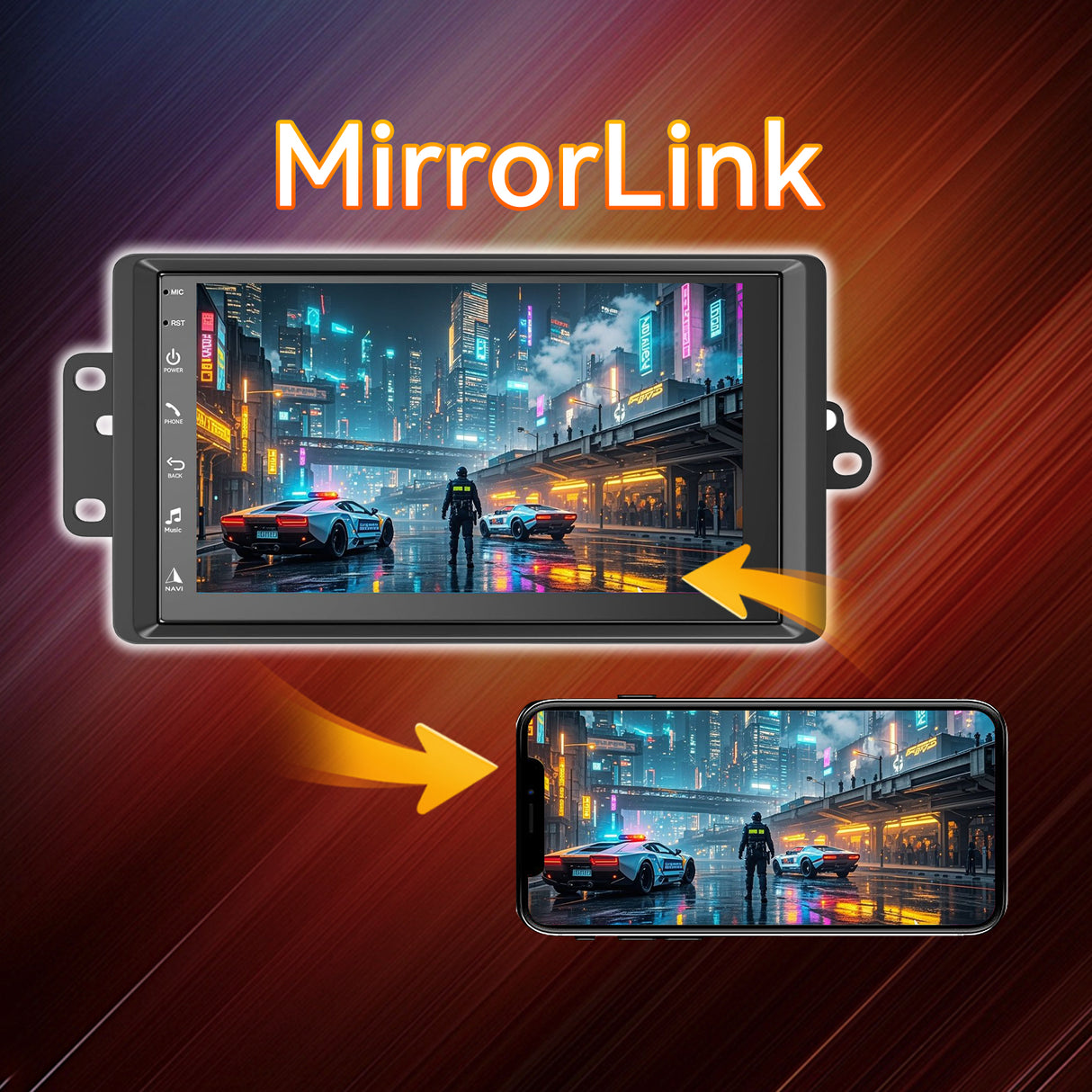 Android 14,8 Core Car Stereo Radio Compatible with Chevy Chevrolet Silverado SSR Tahoe 2003-2006,GMC Siera Yukon 2003-2006,Hummer H2 2003-2007,7 Inch Touchscreen Support Wireless Carplay Android Auto