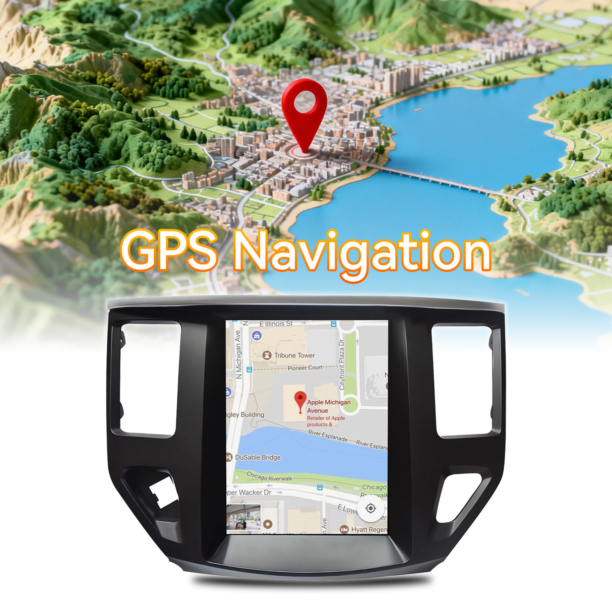 Car Stereo Radio Compatible with Nissan Pathfinder 2012-2020,5G.8Core.10.4''Touchscreen Car Radio Support Bluetooth,Wireless CarPlay Android Auto/FM/GPS/SWC/Mirror Link/Backup Camera