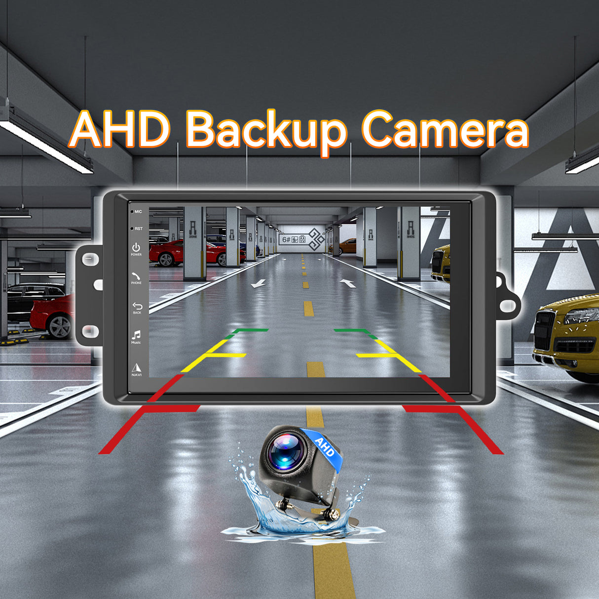 Android 14,8 Core Car Stereo Radio Compatible with Chevy Chevrolet Silverado SSR Tahoe 2003-2006,GMC Siera Yukon 2003-2006,Hummer H2 2003-2007,7 Inch Touchscreen Support Wireless Carplay Android Auto