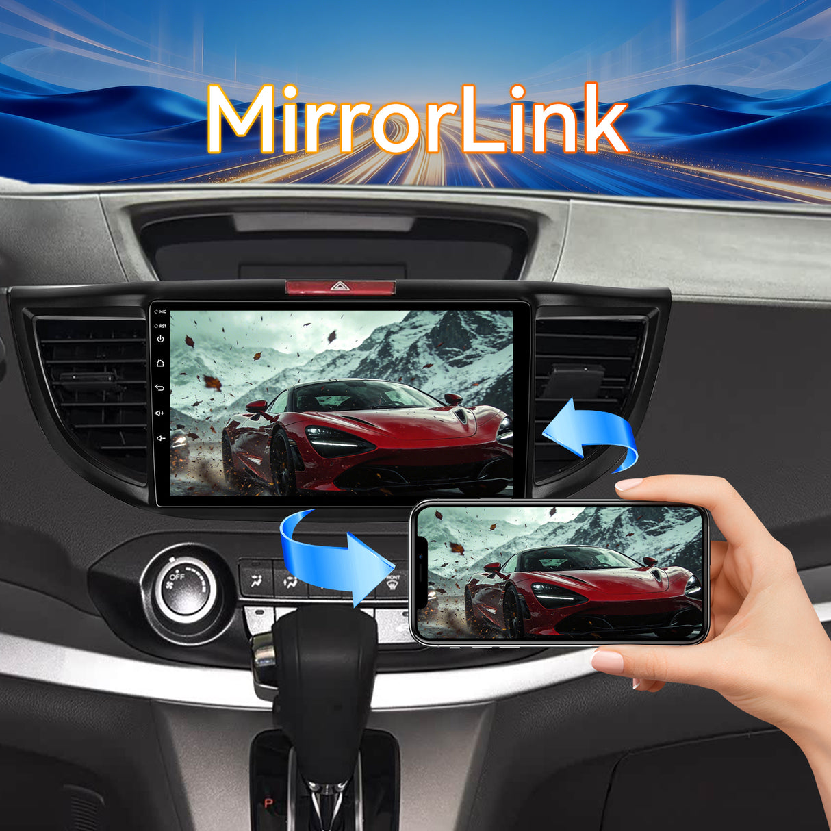 Android 13 Car Radio Stereo for Honda CRV 2012-2016, 10 Inch Touchscreen Head Unit,Bluetooth | Wifi | FM | Wireless Carplay Android Auto | GPS | Mirrorlink | Backup Camera