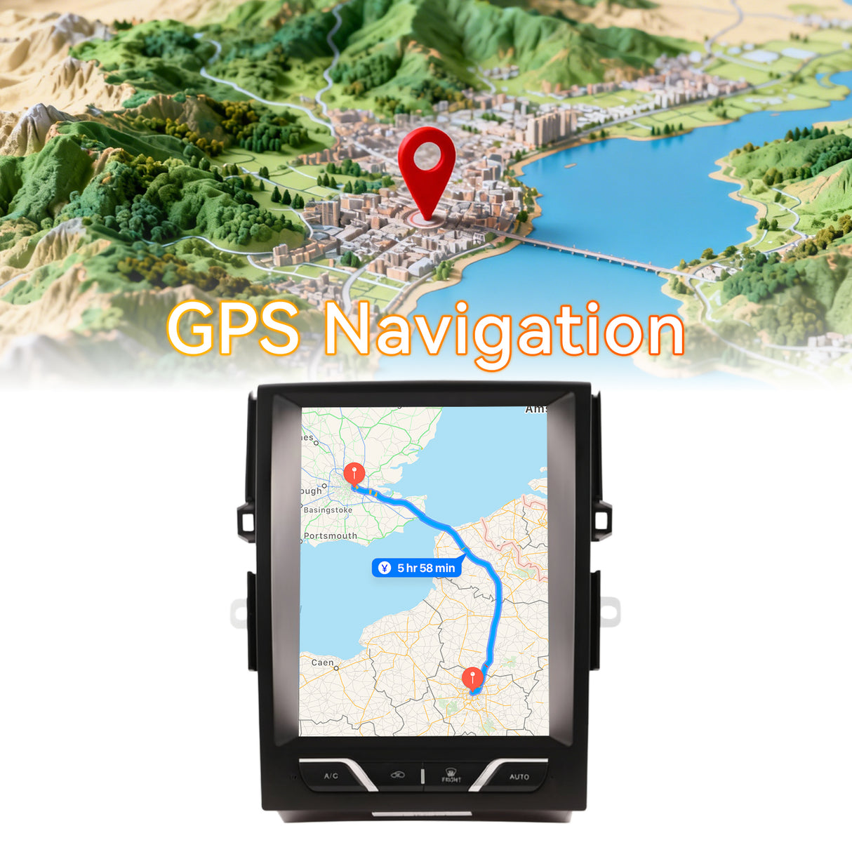 Android 14 Car Stereo Radio Head Unit Compatible with Toyota Reiz 2010-2013 Carplay&Android Auto T-Style Touch Screen with GPS | DSP | Bluetooth | Optical | FM | 4G | WiFi 8+128G 12.1