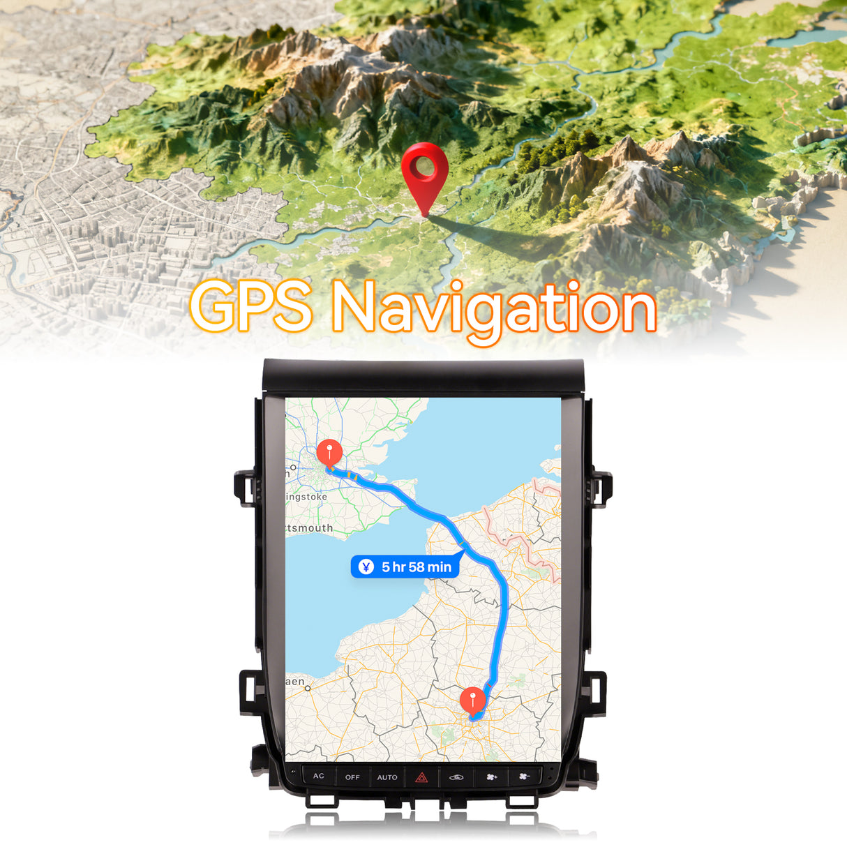 Android 14 Car Stereo Radio Head Unit Compatible with Toyota-Alphard A20 2008-2012 Carplay&Android Auto T-Style Touch Screen with GPS | DSP | Bluetooth | Optical | FM | 4G | WiFi 8+128G 12.1