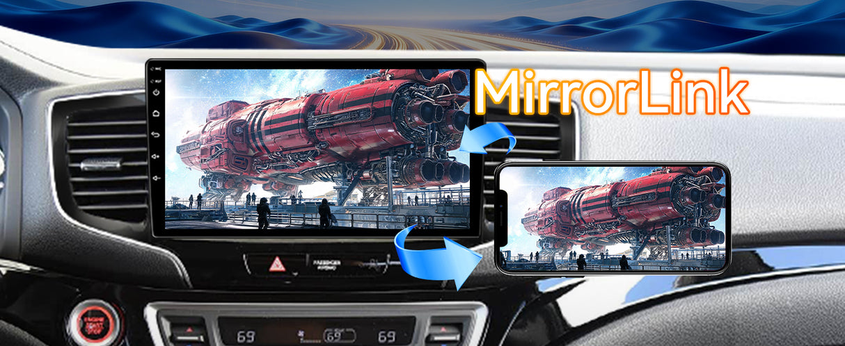 Android 13 Car Radio Stereo for Honda Pilot 2016-2019, 10 Inch Touchscreen Head Unit,Bluetooth | Wifi | FM | Wireless Carplay Android Auto | GPS | Mirrorlink | Backup Camera