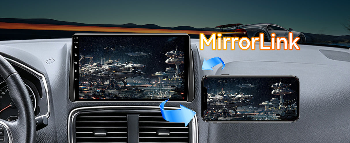 Android 13 Car Radio Stereo for Grand Voyager 2013-2016, 9 Inch Touchscreen Head Unit,Bluetooth | Wifi | FM | Wireless Carplay Android Auto | GPS | Mirrorlink | Backup Camera
