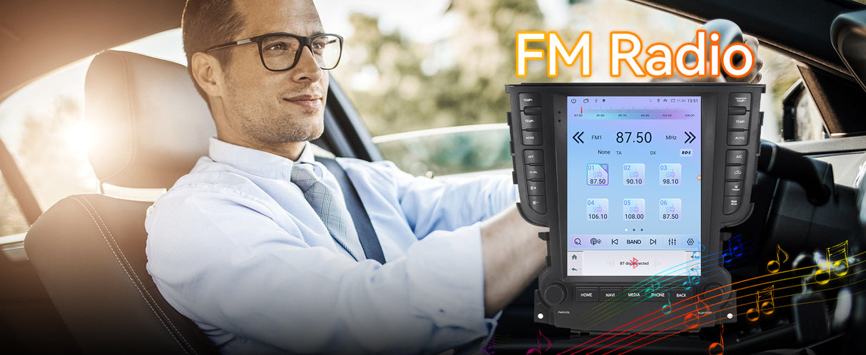 Android 14 Car Radio Compatible with Acura TL 2004-2008 4+64G T-Style Car Stereo Head Unit with Wireless Carplay/Android Auto, GPS Navigation, Bluetooth, FM/AM, SWC 9.7 Inch