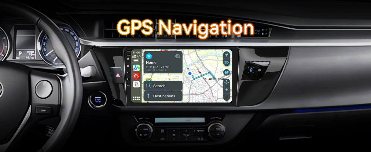 Android 13 Car Stereo Radio Compatible with Toyota Corolla 2014-2016, 10 Inch Touchscreen Head Unit,Bluetooth |Wifi |FM |Wireless Carplay Android Auto |GPS |Mirrorlink |Backup Camera