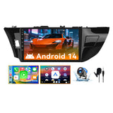 Android 13 Car Stereo Radio Compatible with Toyota Corolla 2014-2016, 10 Inch Touchscreen Head Unit,Bluetooth |Wifi |FM |Wireless Carplay Android Auto |GPS |Mirrorlink |Backup Camera