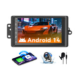 Android 14,8 Core Car Stereo Radio Compatible with Chevy Chevrolet Silverado SSR Tahoe 2003-2006,GMC Siera Yukon 2003-2006,Hummer H2 2003-2007,7 Inch Touchscreen Support Wireless Carplay Android Auto