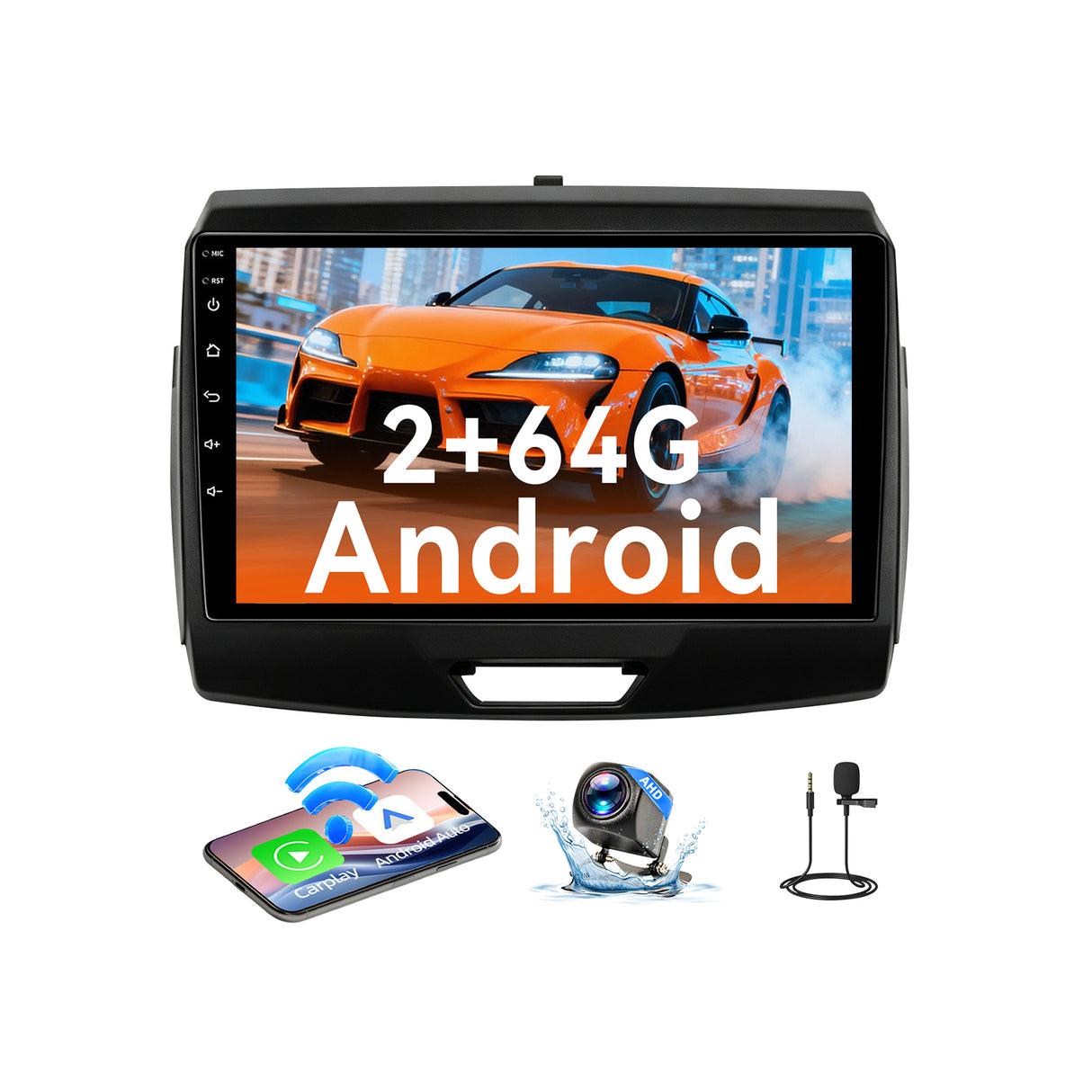 Android 13 Car Radio Stereo for Ford Ranger 2015-2020, 9 Inch Touchscreen Head Unit,Bluetooth | Wifi | FM | Wireless Carplay Android Auto | GPS | Mirrorlink | Backup Camera