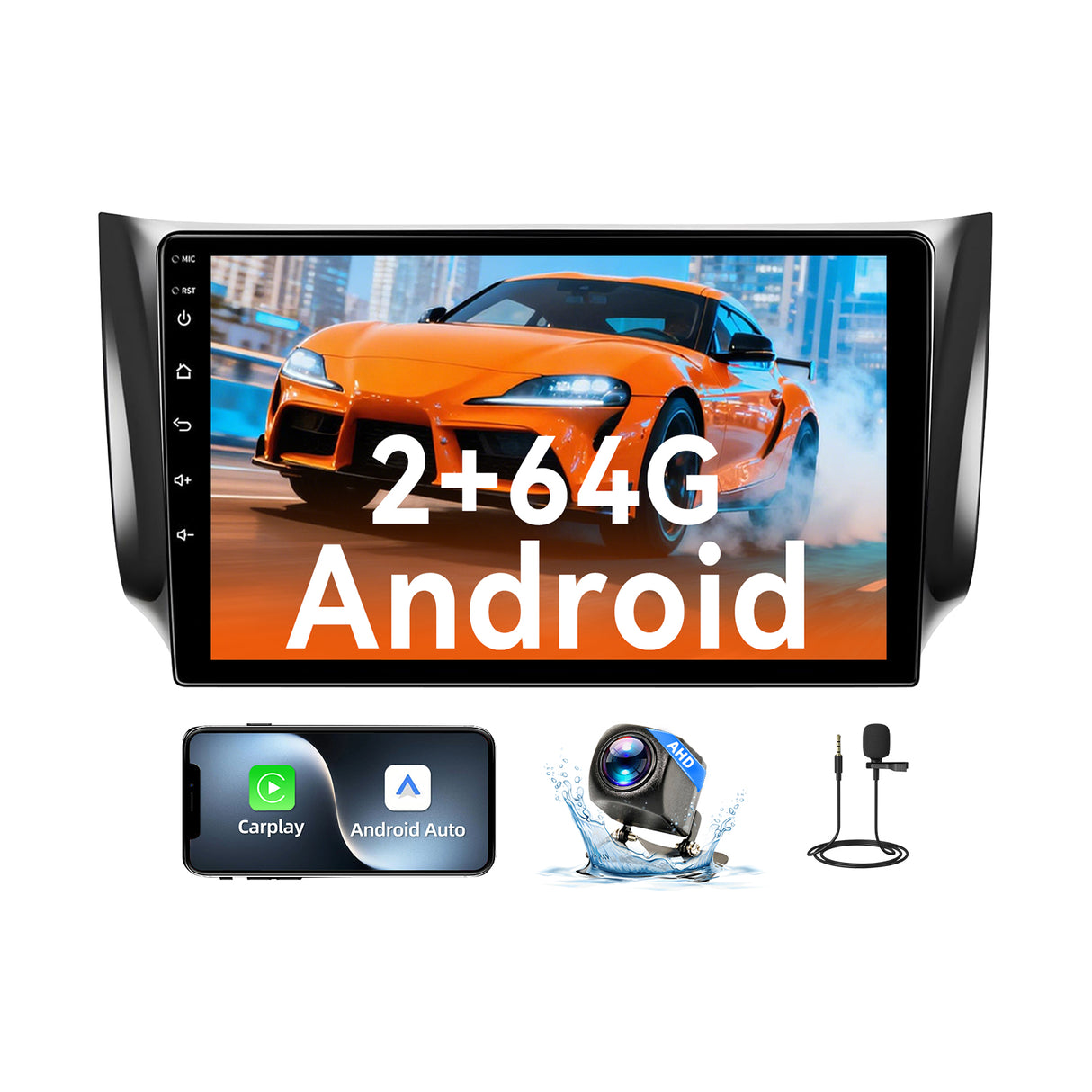 Android 13 Car Radio Stereo for Nissan Sentra 2012-2017, 10 Inch Touchscreen Head Unit,Bluetooth | Wifi | FM | Wireless Carplay Android Auto | GPS | Mirrorlink | Backup Camera
