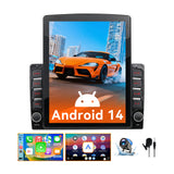Android 14 Car Stereo Radio Compatible with Toyota Tundra 2014-2021, 9.7 Inch Touchscreen Support Bluetooth/Wireless CarPlay Android Auto/GPS/WiFi/Mirror Link/Backup Camera