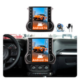Android 14 Car Stereo Radio Head Unit Compatible with Jeep Wrangler 2011-2014 Carplay&Android Auto T-Style Touch Screen with GPS DSP Bluetooth Optical FM 4G WiFi 8+128G 12.1 inch