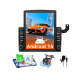 Android 15 Car Stereo Radio Compatible with Toyota Tacoma 2016-2022 with Wireless Carplay & Android Auto,9.7 Inch Touchscreen Car Radio Support Bluetooth,GPS/Wifi/Mirror Link/Backup Camera/SWC