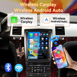 Android 13 Car Stereo Radio Compatible with Cadillac Escalade/Sailway SLS 2007-2014, 9.7 Inch Touchscreen Support Bluetooth/Wireless CarPlay Android Auto/GPS/WiFi/Backup Camera