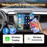 Android 13 Car Stereo Radio Compatible with Toyota RAV4 2013 2014 2015 2016 2017 2018,  Head Unit,IPS Touch Screen/Wifi/Bluetooth/Wireless Carplay Android Auto/GPS/Mirror Link/AHD Rear Camera(9.7 Inch)