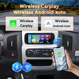 Android 13 Car Stereo Radio Head Unit Compatible with Dodge RAM(2002-2006), Jeep Wrangler (2003-2006)，Jeep Grand Cherokee (1999-2004), Chrysler 300(2002-2004) 300C Carplay&Android Auto Touch Screen with GPS DSP Bluetooth Optical FM 4G WiFi 2+64G 6.9 inch