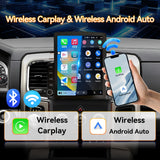 Android 13 Car Stereo Radio Compatible with Dodge Ram 1500 2500 3500 2013 2014 2015 2016 2017 2018(Manual AC),9.7 Inch Head Unit Support Bluetooth,Wireless CarPlay Android Auto,2+64