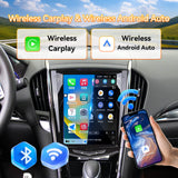 Android 14 car raido Stereo Compatible with Cadillac ATS ATSL XTS SRX CTS 2009-2018. 9.7" Screen Stereo Replacement with Wireless Carplay Android Auto GPS Bluetooth FM DSP SWC Backup Camera