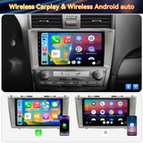 Android 13 Car Stereo Radio Compatible with Toyota Camry 2008-2011,9 Inch Touchscreen Head Unit,Bluetooth |Wifi |FM |Wireless Carplay Android Auto |GPS |Mirrorlink |Backup Camera