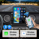 Android 15 Car Radio Stereo Compatible with Jeep Wrangler JL 2018-2021Gladiator JT 2020 2021, 4+64G, 9.7" Touchscreen, Wireless Carplay Android Auto/Bluetooth/FM/GPS/WiFi/Mirror Link/SWC/Backup Camera