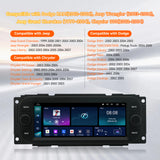 Android 13 Car Stereo Radio Head Unit Compatible with Dodge RAM(2002-2006), Jeep Wrangler (2003-2006)，Jeep Grand Cherokee (1999-2004), Chrysler 300(2002-2004) 300C Carplay&Android Auto Touch Screen with GPS DSP Bluetooth Optical FM 4G WiFi 2+64G 6.9 inch