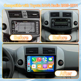 Android 13 Car Stereo Radio Compatible with Toyota RAV4 2006-2011,9 Inch Touchscreen Head Unit,Bluetooth |Wifi |FM |Wireless Carplay Android Auto |GPS |Mirrorlink |Backup Camera