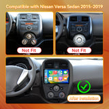 Android 13 Car Stereo Radio Compatible with Nissan Versa Sedan 2015 2016 2017 2018 2019, 4Core+64G ROM, 10" Touchscreen Support Bluetooth/Wireless CarPlay Android Auto/GPS/FM/Mirror Link/Backup Camera