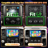 Android 13 Car Stereo Radio Compatible with Dodge Ram 1500/2500/3500 2013-2018, 9 Inch Touchscreen Head Unit,Bluetooth |Wifi |FM |Wireless Carplay Android Auto |GPS |Mirrorlink |Backup Camera