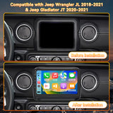 Android 13 Car Stereo Radio Compatible with Jeep Wrangler JL 2018 2019 2020 2021 Jeep Gladiator JT 2020 2021, 9 Inch Head Unit Support Bluetooth/Wireless Carplay Android Auto/GPS/Mirror Link