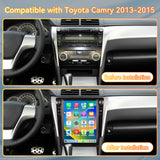 Android 14 Car Stereo Radio Head Unit Compatible with Toyota Camry 2012-2015 Carplay&Android Auto T-Style Touch Screen with GPS DSP Bluetooth Optical FM 4G WiFi 8+128G 12.1"