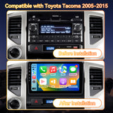 Android 13 Car Stereo Radio Compatible with Toyota Tacoma 2005-2015,9 Inch Touchscreen Head Unit,Bluetooth |Wifi |FM |Wireless Carplay Android Auto |GPS |Mirrorlink |Backup Camera
