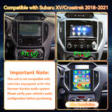 Android 14 Car Stereo Radio Compatible with Subaru XV Crosstrek 2018 2019 2020 2021 Wireless CarPlay & Android Auto AHD Backup Camera Upgrade 9.7" Touch Screen GPS WiFi SWC FM Bluetooth 2+64G