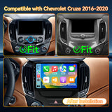 Android 15 Car Stereo Radio Compatible with Chevrolet Chevy Cruze 2016-2020 with Wireless Carplay Andriod Auto, 4GB+64GB, 9 Inch Touchscreen Support Bluetooth, FM/GPS/Mirror Link/SWC/Backup Camera