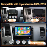 Android 13 Car Stereo Radio Compatible with Toyota Tundra 2006-2013 Sequoia 2013-2019, 4GB+64GB, 9" Touchscreen Support Wireless Carplay Android Auto, Bluetooth/GPS/WiFi/Mirror Link/SWC/Backup Camera