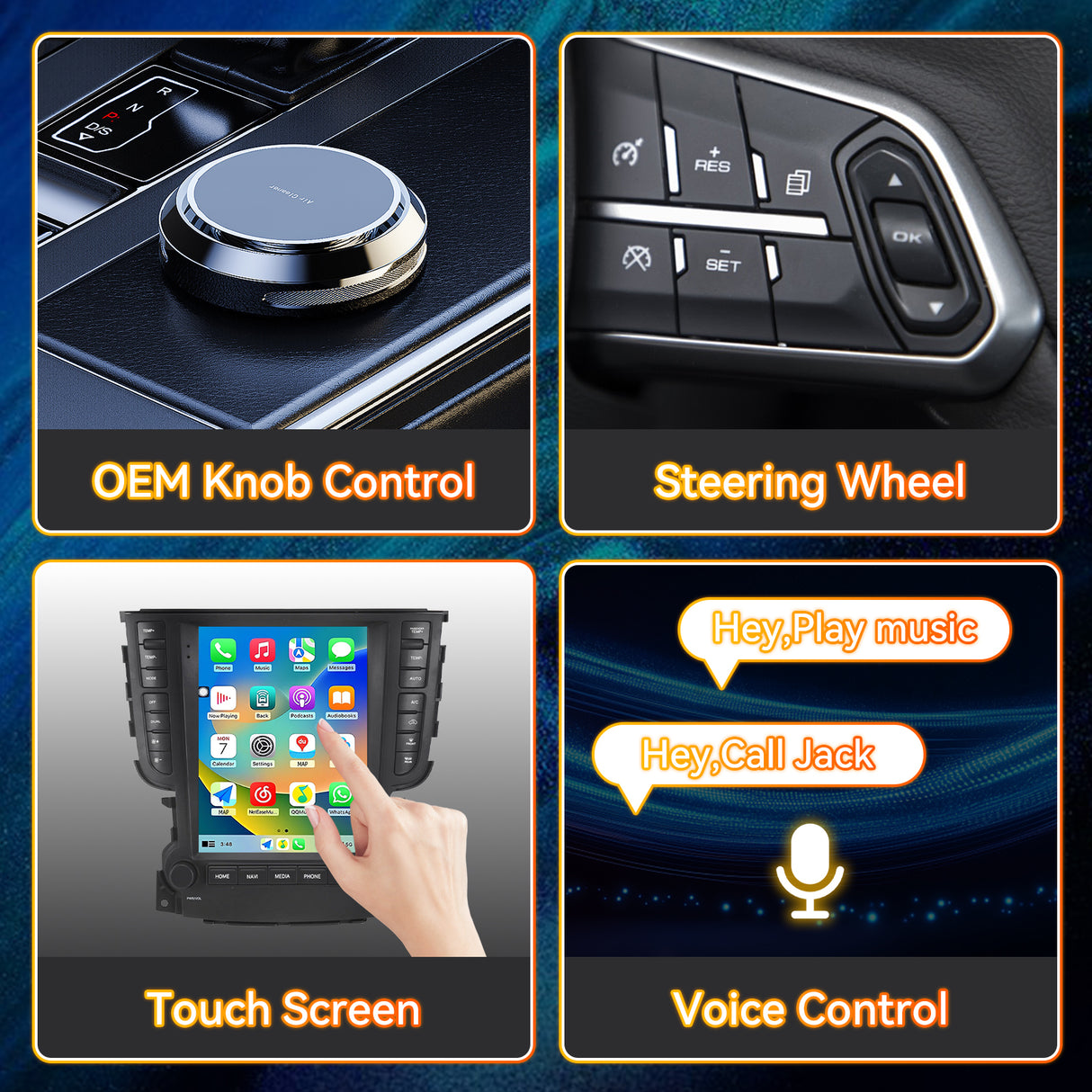 Android 14 Car Radio Compatible with Acura TL 2004-2008 4+64G T-Style Car Stereo Head Unit with Wireless Carplay/Android Auto, GPS Navigation, Bluetooth, FM/AM, SWC 9.7 Inch