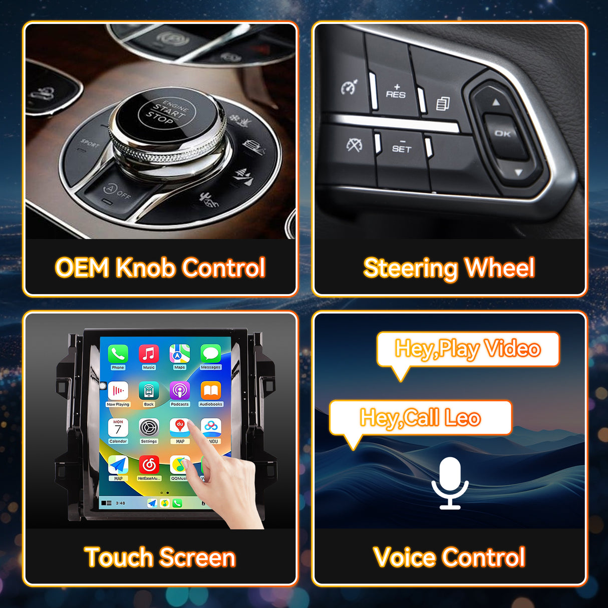 Android 14 Car Stereo Radio Head Unit Compatible with Toyota Roadrunner 2018-2020 Carplay&Android Auto T-Style Touch Screen with GPS | DSP | Bluetooth | Optical | FM | 4G | WiFi 8+128G 12.1