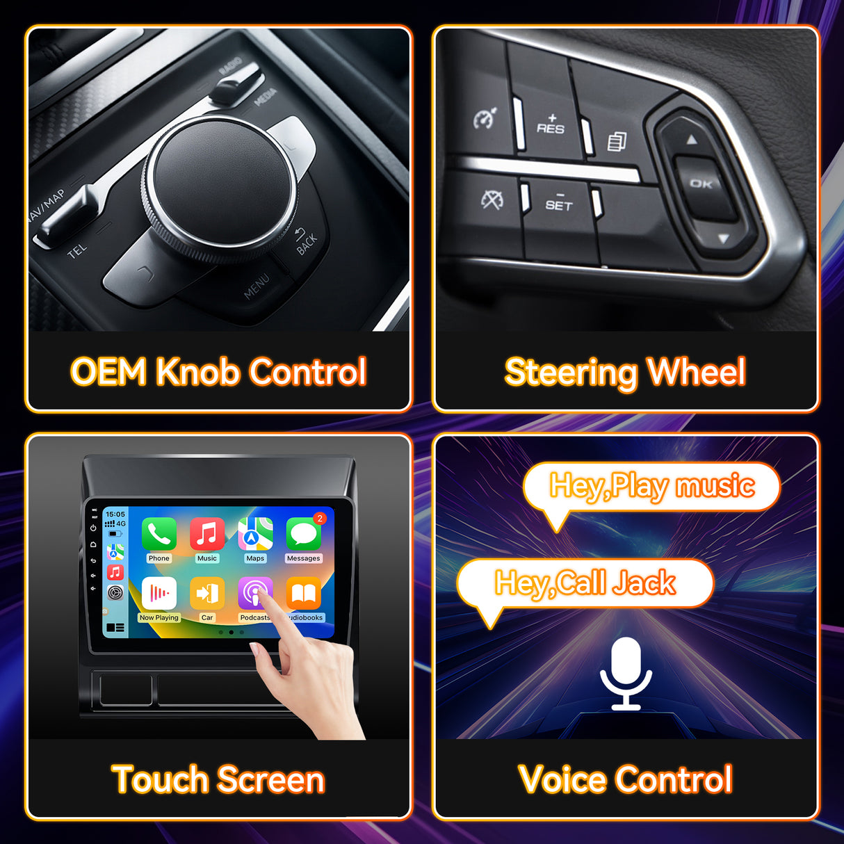Android 13 Car Stereo Radio Compatible with Toyota Tacoma 2005-2015,9 Inch Touchscreen Head Unit,Bluetooth |Wifi |FM |Wireless Carplay Android Auto |GPS |Mirrorlink |Backup Camera
