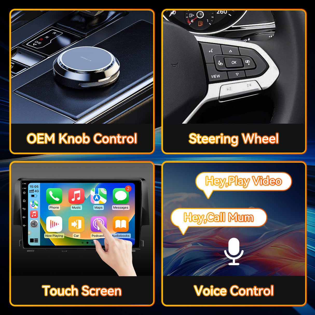 Android 13 Car Stereo Radio Compatible with Honda Civic 2016-2020, 9 Inch Touchscreen Head Unit,Bluetooth |Wifi |FM |Wireless Carplay Android Auto |GPS |Mirrorlink |Backup Camera