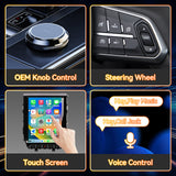 Android 14 Car Stereo Radio Head Unit Compatible with Toyota Land Cruiser 2016-Carpl2020 ay&Android Auto T-Style Touch Screen with GPS | DSP | Bluetooth  | Optical  | FM | 4G | WiFi 8+128G 12.1