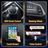 Android 15 Car Radio Stereo Compatible with Jeep Wrangler JL 2018-2021Gladiator JT 2020 2021, 4+64G, 9.7" Touchscreen, Wireless Carplay Android Auto/Bluetooth/FM/GPS/WiFi/Mirror Link/SWC/Backup Camera