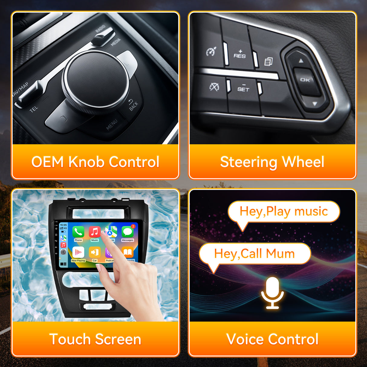 Android 13 Car Stereo Radio Compatible with Ford Fusion 2009 2010 2011 2012, 10.1 Inch Touch Screen Support Bluetooth/Wireless CarPlay Andriod Auto/GPS/WiFi/Mirror Link/Backup Camera