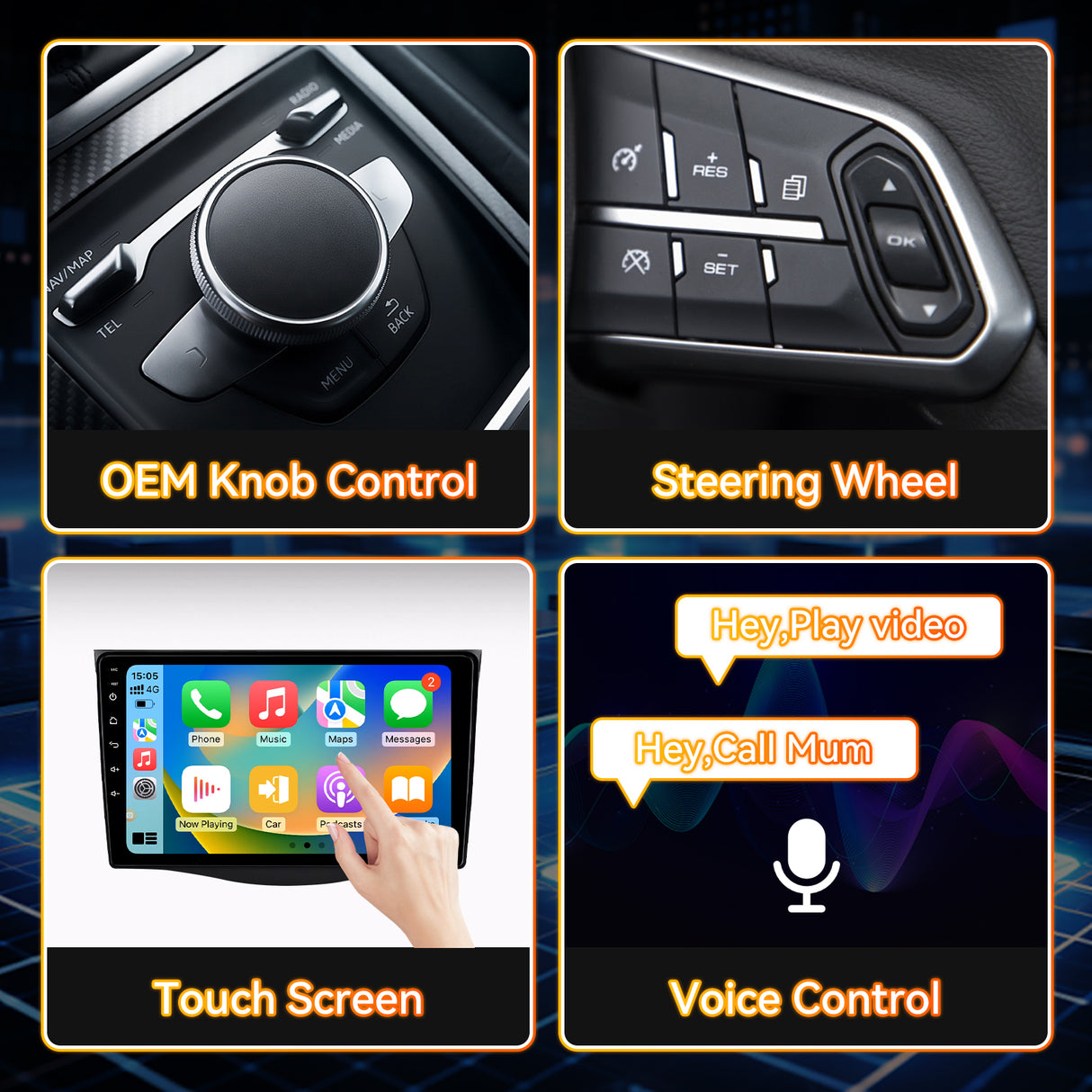 Android 13 Car Stereo Radio Compatible with Toyota RAV4 2006-2011,9 Inch Touchscreen Head Unit,Bluetooth |Wifi |FM |Wireless Carplay Android Auto |GPS |Mirrorlink |Backup Camera
