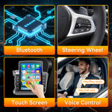 Android 15 Car Stereo Radio Compatible with Honda Civic 2012 2013 2014 2015 with Wireless CarPlay Android Auto,9.7' Touchscreen Support Bluetooth/GPS/WiFi/Mirror Link/Backup Camera