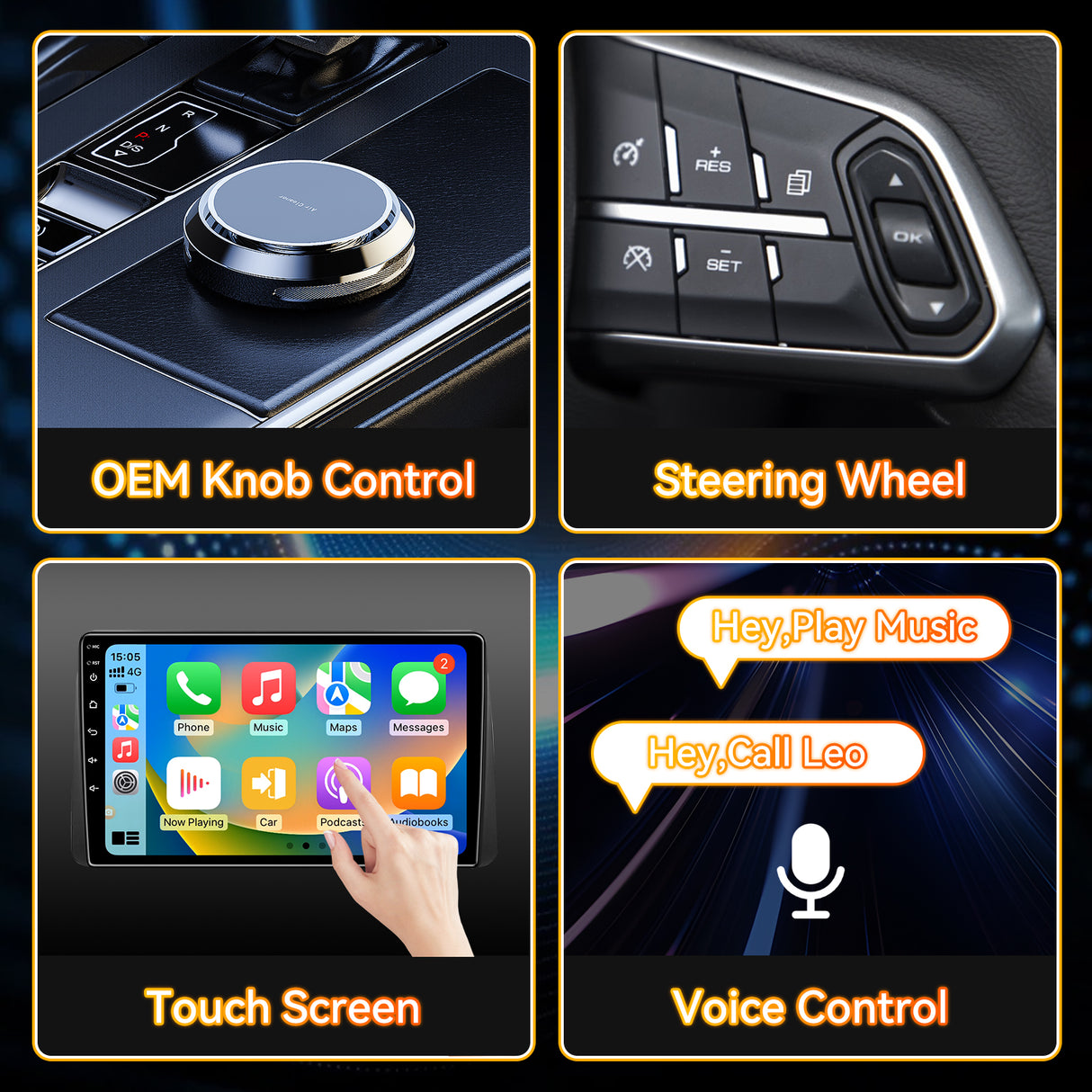 Android 13 Car Radio Stereo for Grand Voyager 2013-2016, 9 Inch Touchscreen Head Unit,Bluetooth | Wifi | FM | Wireless Carplay Android Auto | GPS | Mirrorlink | Backup Camera